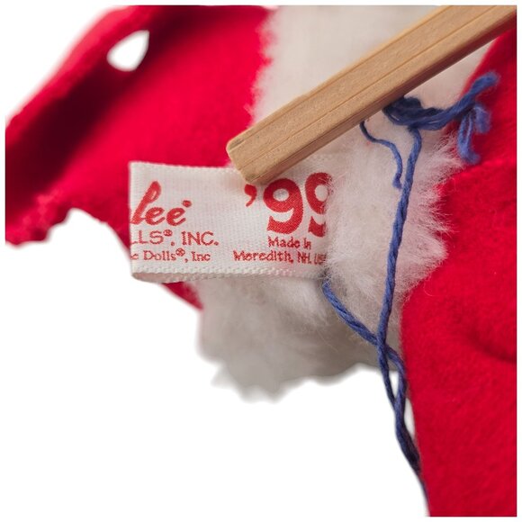 Annalee Dolls 7" Santa Cloth Figure With Gift Bag Sack Vintage 1999 w/ Tags - Picture 7 of 10